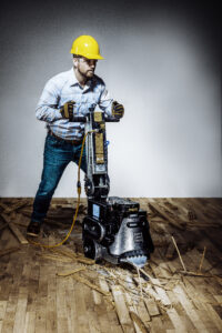 heavy-duty walk-behind scraper